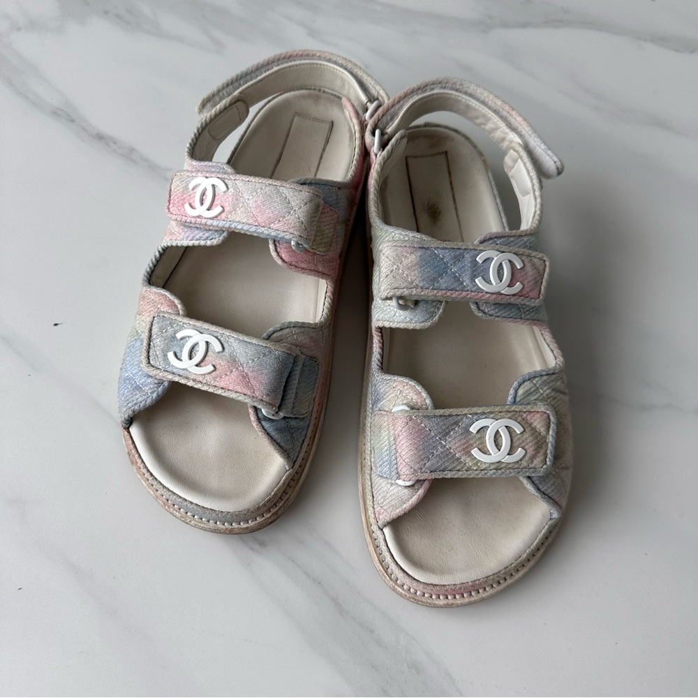 CHANEL Tie-Dye Sandals